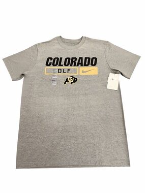 Nike Colorado Golf Short-Sleeve T-Shirt - Gray with Black & Gold Graphics